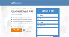 Desktop Screenshot of capitalacademy.com