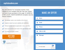 Tablet Screenshot of capitalacademy.com